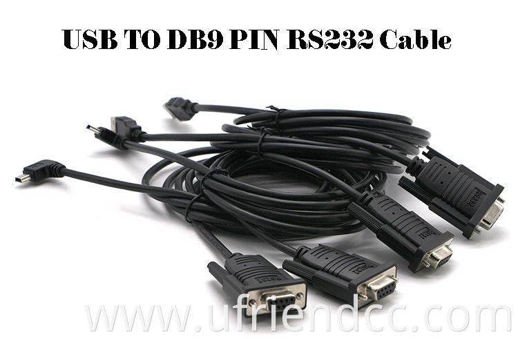 OEM ODM cab;e factory Custom FTDI Chipset FT232RL USB to Db9 Female RS232 Serial Cable